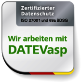 Zertifizierter Datenschutz: LHP Rechtsanwälte Steuerberater arbeiten mit DATEVasp